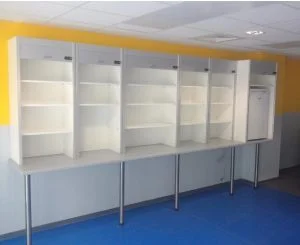 Menuiserie Hottot meuble de tri ouvert